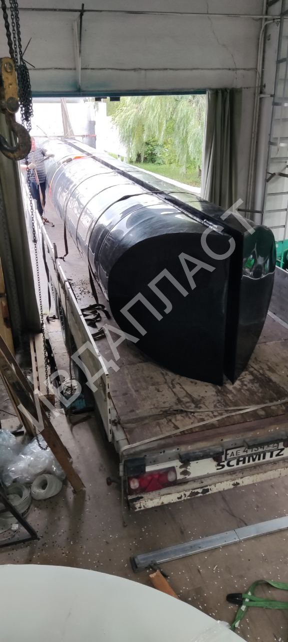 Понтоны для плавучей бани из полипропилена